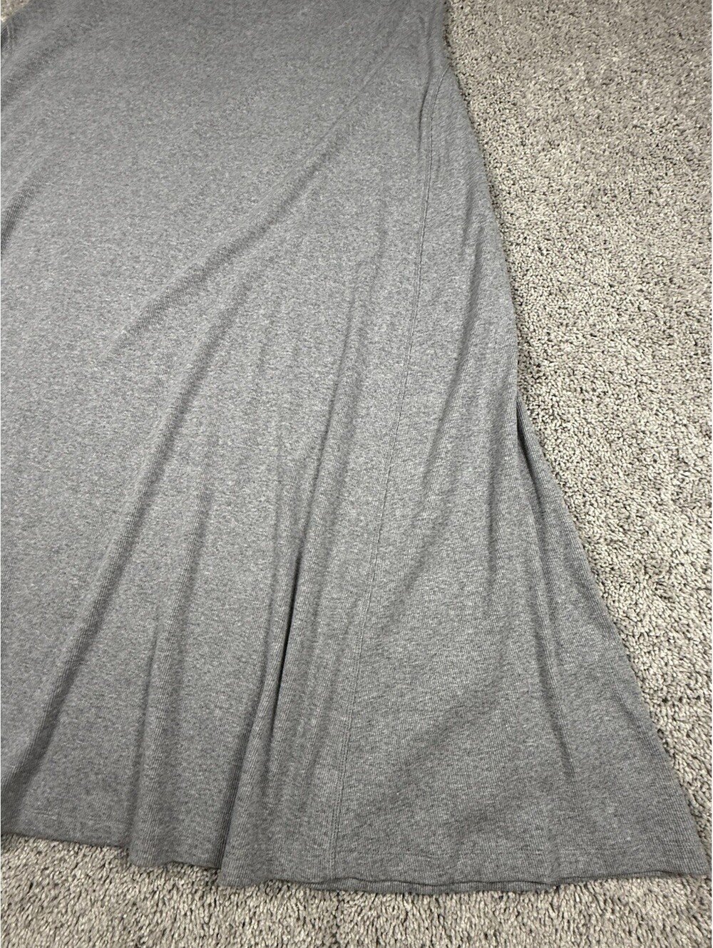 NWT Women's Ribbed Maxi A-Line Dress - Universal Thread™ Heather Gray 1X - Picture 5 of 12
